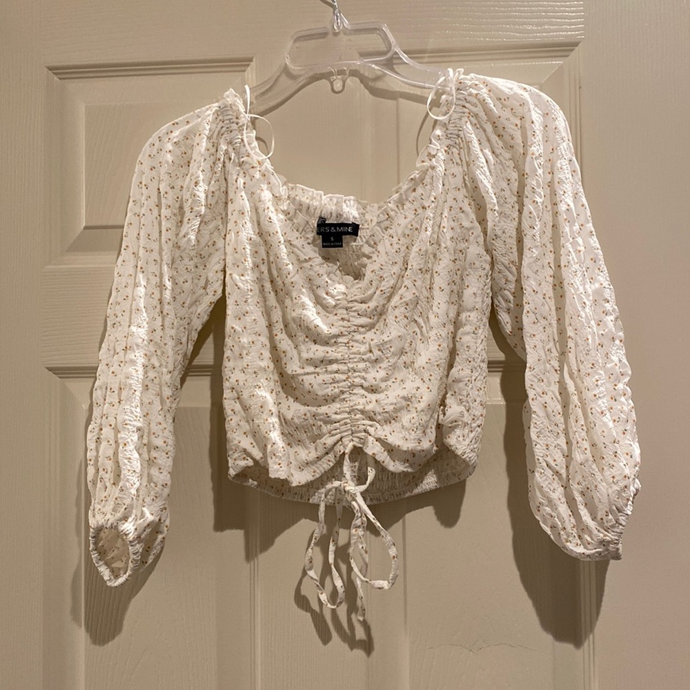 Off/on shoulder top